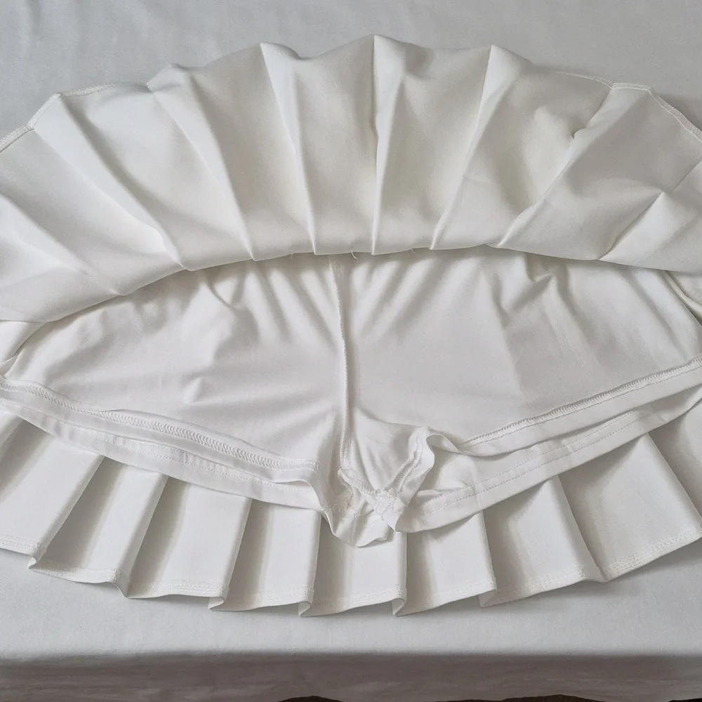 Preteen / Teen White Pleated Skort Girls (12) Skater Soccer Sporty